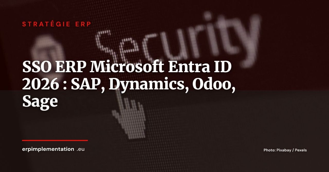 SSO et Microsoft Entra ID avec votre ERP : guide d'intégration 2026 pour SAP, Dynamics 365, Odoo et Sage