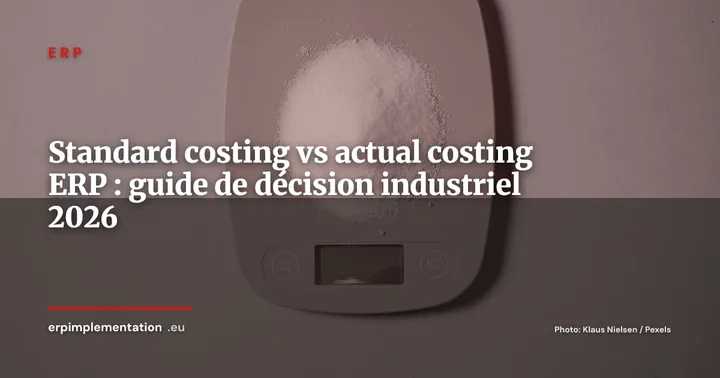Standard costing vs actual costing dans l'ERP : maîtriser les prix de revient en industrie — ERP