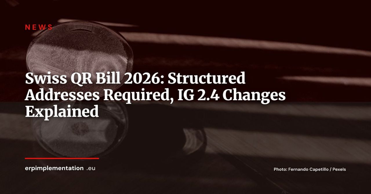 Swiss QR Bill: Grace Period Over, Implementation Guidelines 2.4 Takes Effect November 14