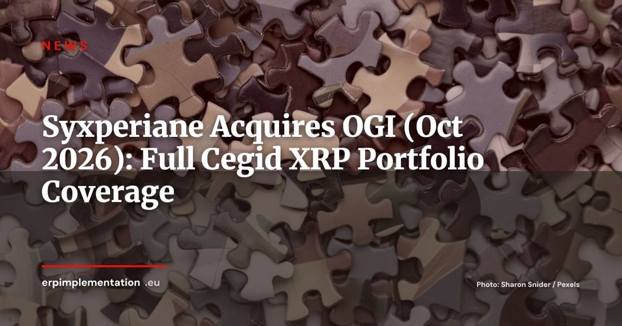 Syxperiane Acquires OGI and Now Covers All Three Cegid XRP Variants