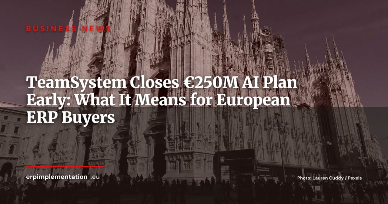 TeamSystem Completes €250M AI Plan a Year Ahead of Schedule