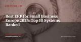 Top 10 ERP Systems for SMBs in Europe (2026) — Stratégie ERP