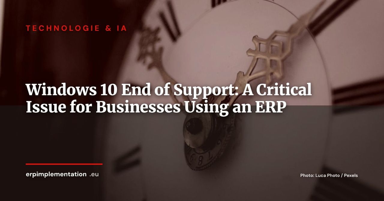Windows 10 End of Support: A Critical Issue for Businesses Using an ERP
