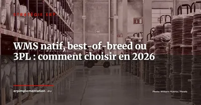 WMS natif ERP vs WMS best-of-breed vs 3PL : lequel choisir en 2026 ?