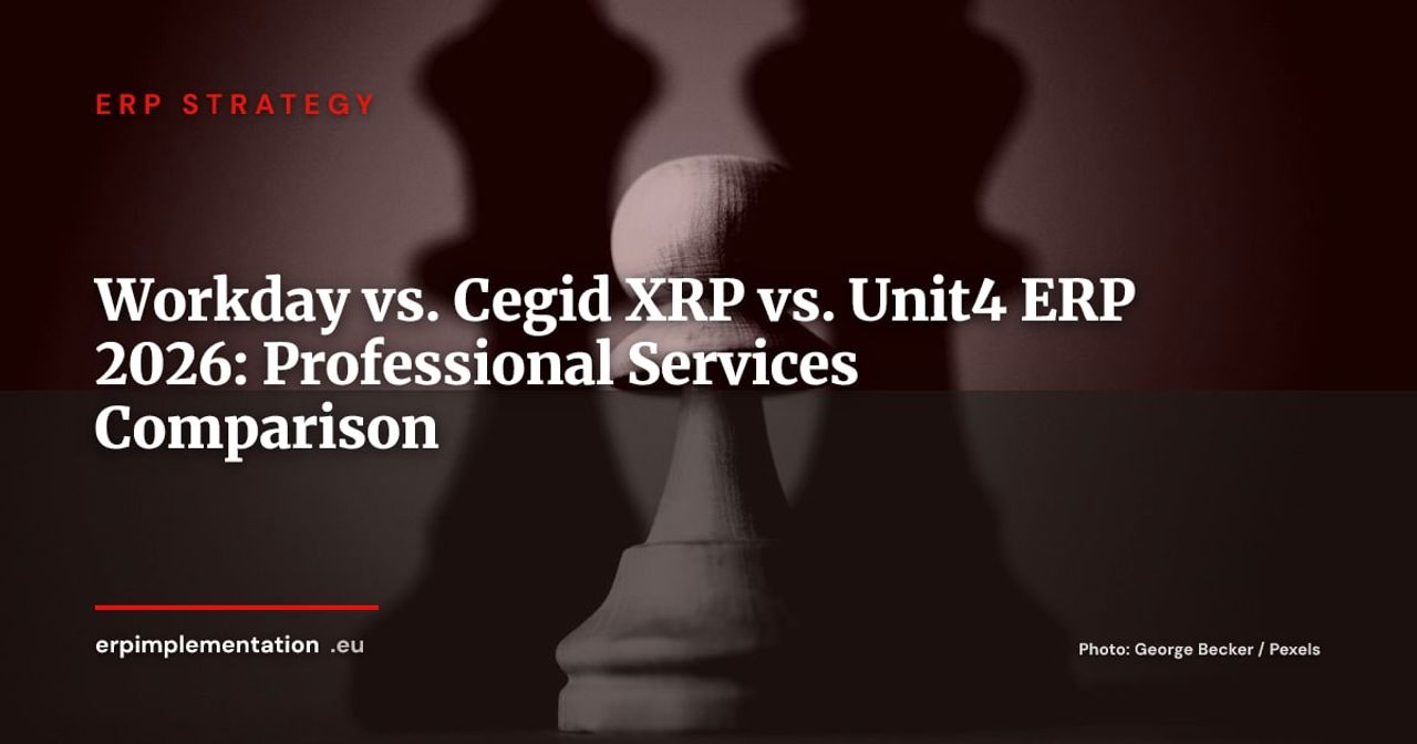 Workday Financials vs. Cegid XRP vs. Unit4: Professional Services ERP Comparison 2026