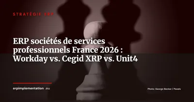 Workday Financials vs. Cegid XRP Flex vs. Unit4 ERP Cloud : ERP pour sociétés de services professionnels France 2026
