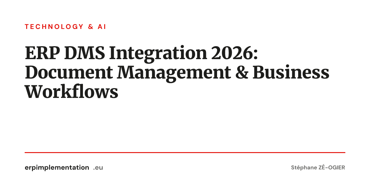 ERP DMS Integration 2026: Document Management & Business Workflows